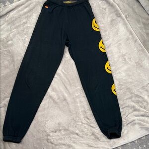 Aviator Nation Smiley Face Joggers. Size XS